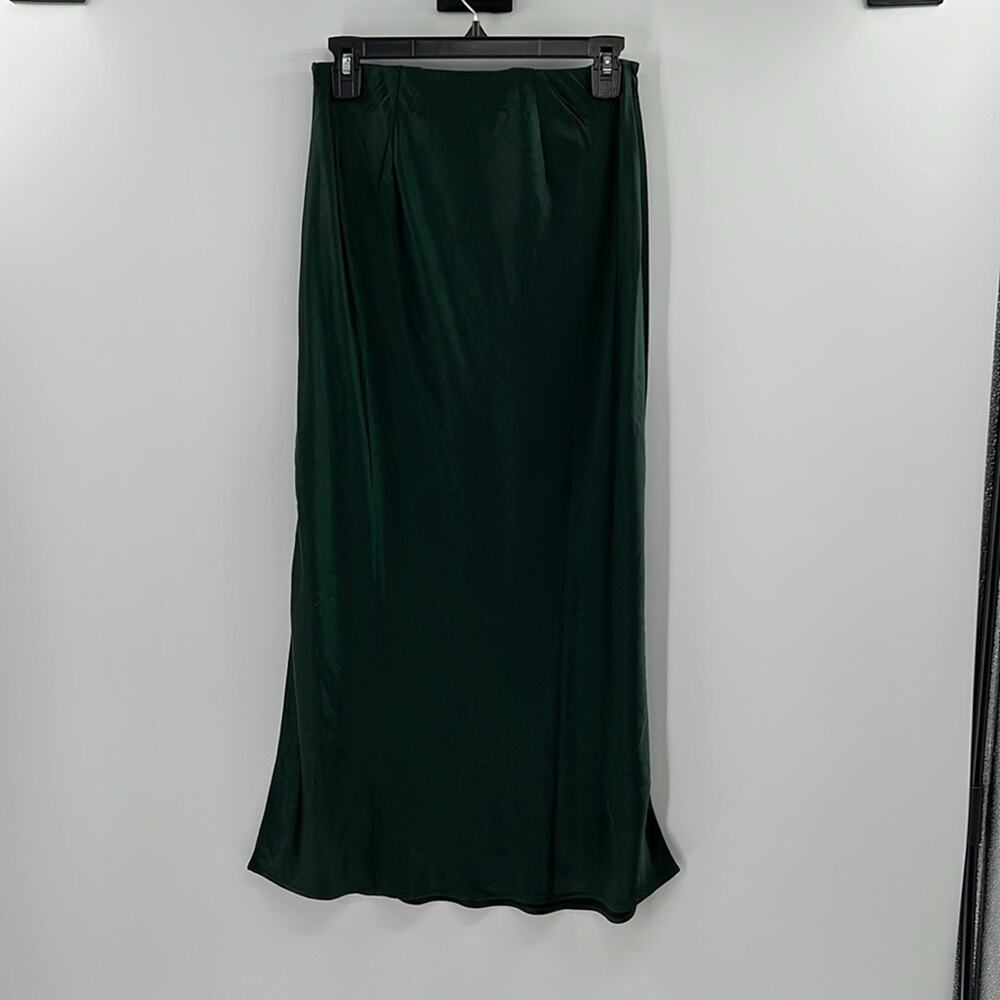 Madewell Women's Solana Slip Maxi Skirt - Green - 0 - New with tags - Picture 6 of 6